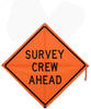 Bone Safety Mesh Roll-Up Survey Crew Ahead  